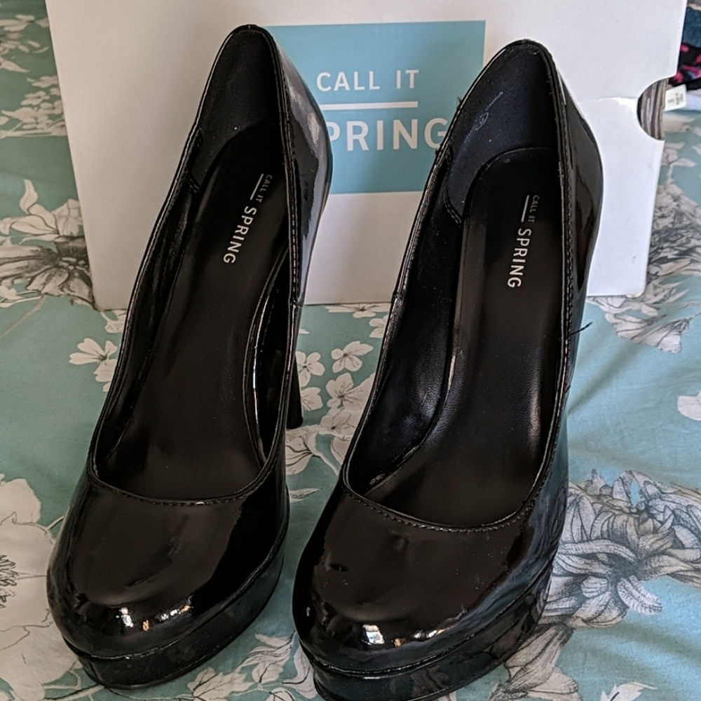 Call it spring platform heels size 9